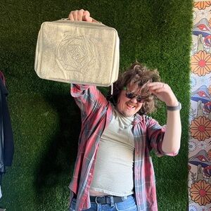 Lancome Gold Rose Makeup Travel Bag